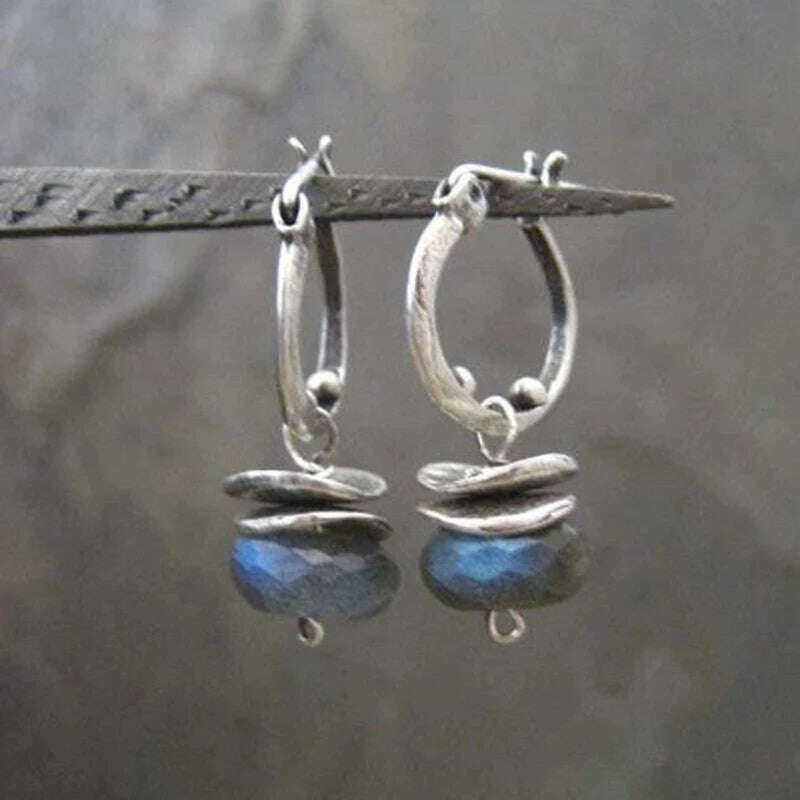 Elegant Imitation Pearl Silver Color Hoop Earrings for Women Jewelry Wedding Brincos Engagement Statement Earring Accessories - KIMLUD