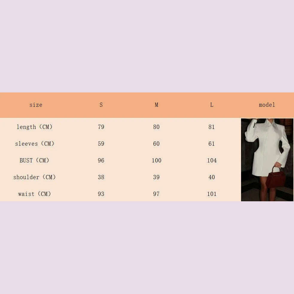 KIMLUD, Elegant White Stand Collar Double Pocket Jacket Women Fashion Long Sleeves Cuff Buttons Blazer 2024 Autumn Office Lady Outwear, KIMLUD Womens Clothes