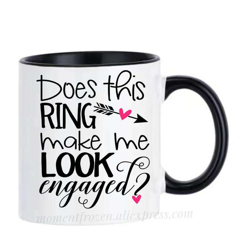 Engagement Cups Wedding Coffee Mugs Caffeine Cocoa Tea Mugen Bride Bridegroom Gifts Tableware Coffeeware Teaware Beer Drinkware - KIMLUD