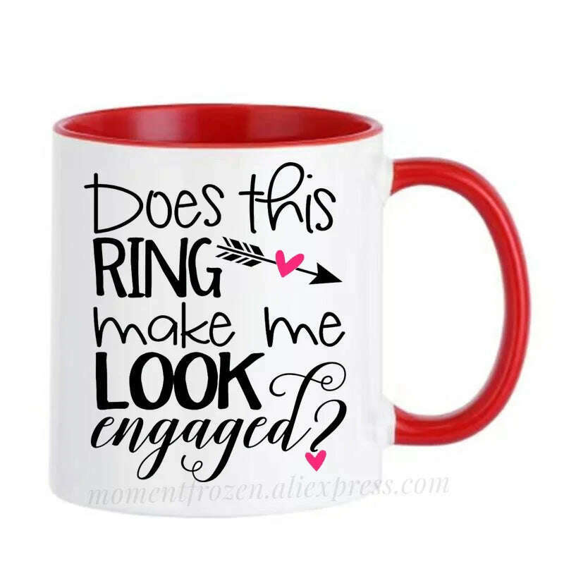 Engagement Cups Wedding Coffee Mugs Caffeine Cocoa Tea Mugen Bride Bridegroom Gifts Tableware Coffeeware Teaware Beer Drinkware - KIMLUD