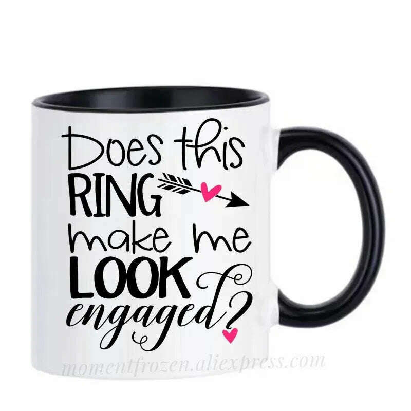 Engagement Cups Wedding Coffee Mugs Caffeine Cocoa Tea Mugen Bride Bridegroom Gifts Tableware Coffeeware Teaware Beer Drinkware - KIMLUD