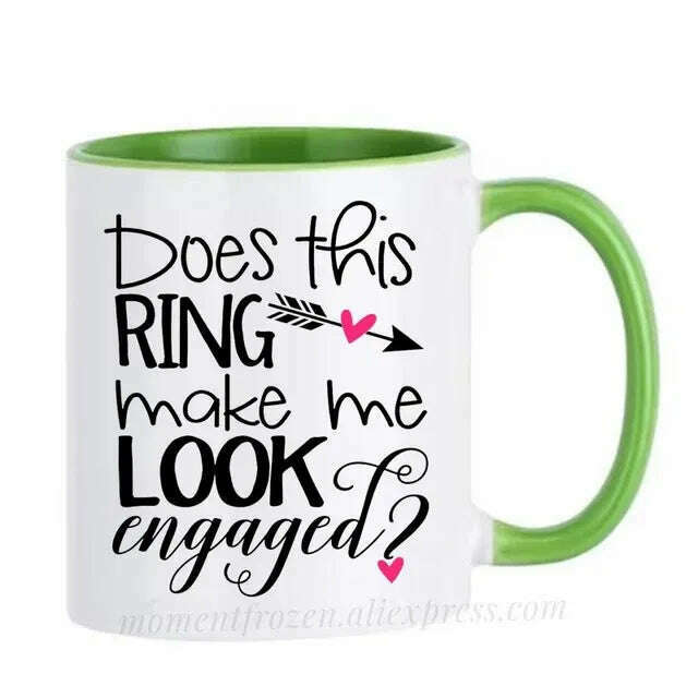 Engagement Cups Wedding Coffee Mugs Caffeine Cocoa Tea Mugen Bride Bridegroom Gifts Tableware Coffeeware Teaware Beer Drinkware - KIMLUD