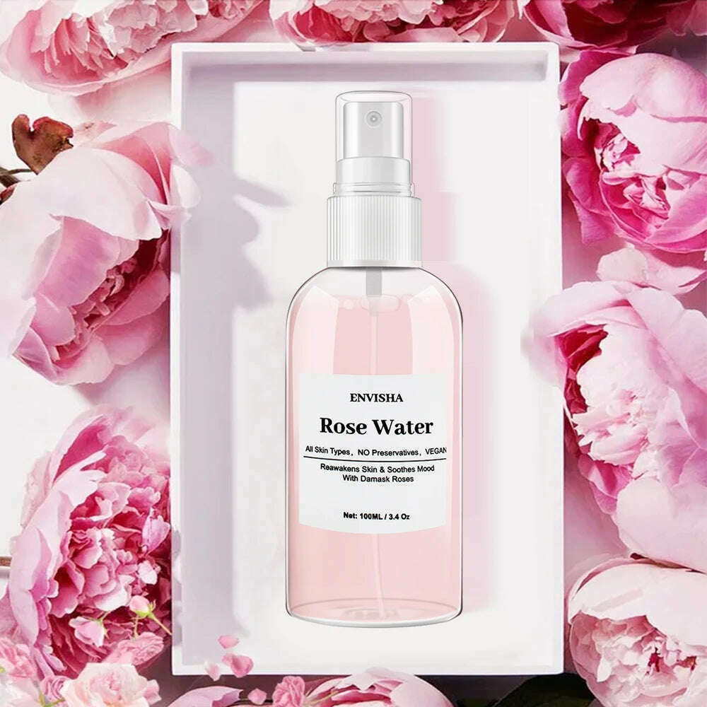 KIMLUD, ENVISHA Natural Rose Face Toner Facial Skin Care Anti-wrinkle Moisturizing Oil Control Whitening Shrink Pores Makeup Remover, KIMLUD Womens Clothes