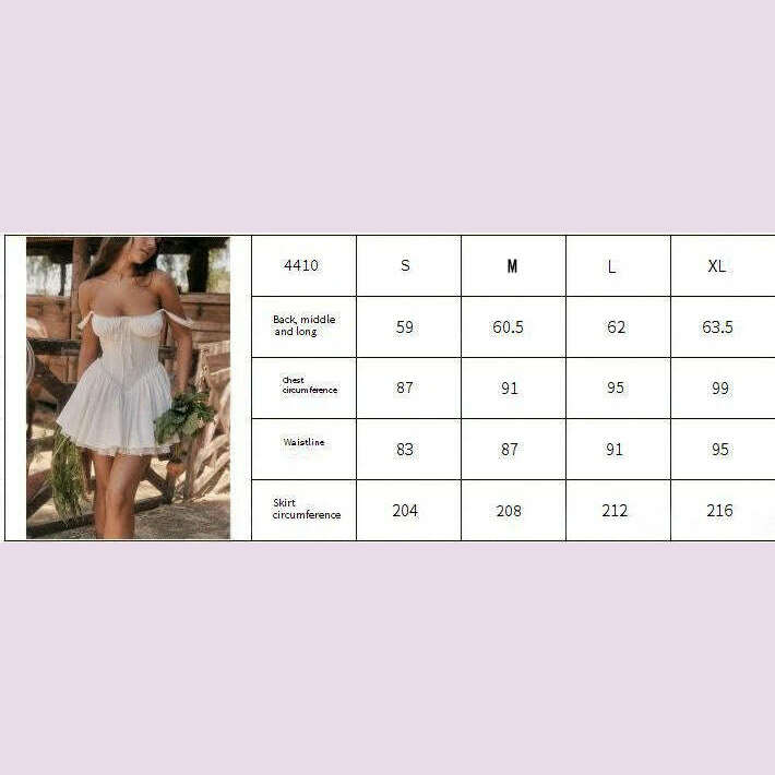 European and American Sexy Lace Patchwork Suspender Skirt With Waist Up and Backless Pure Lustful Style White Dress for Women - KIMLUD