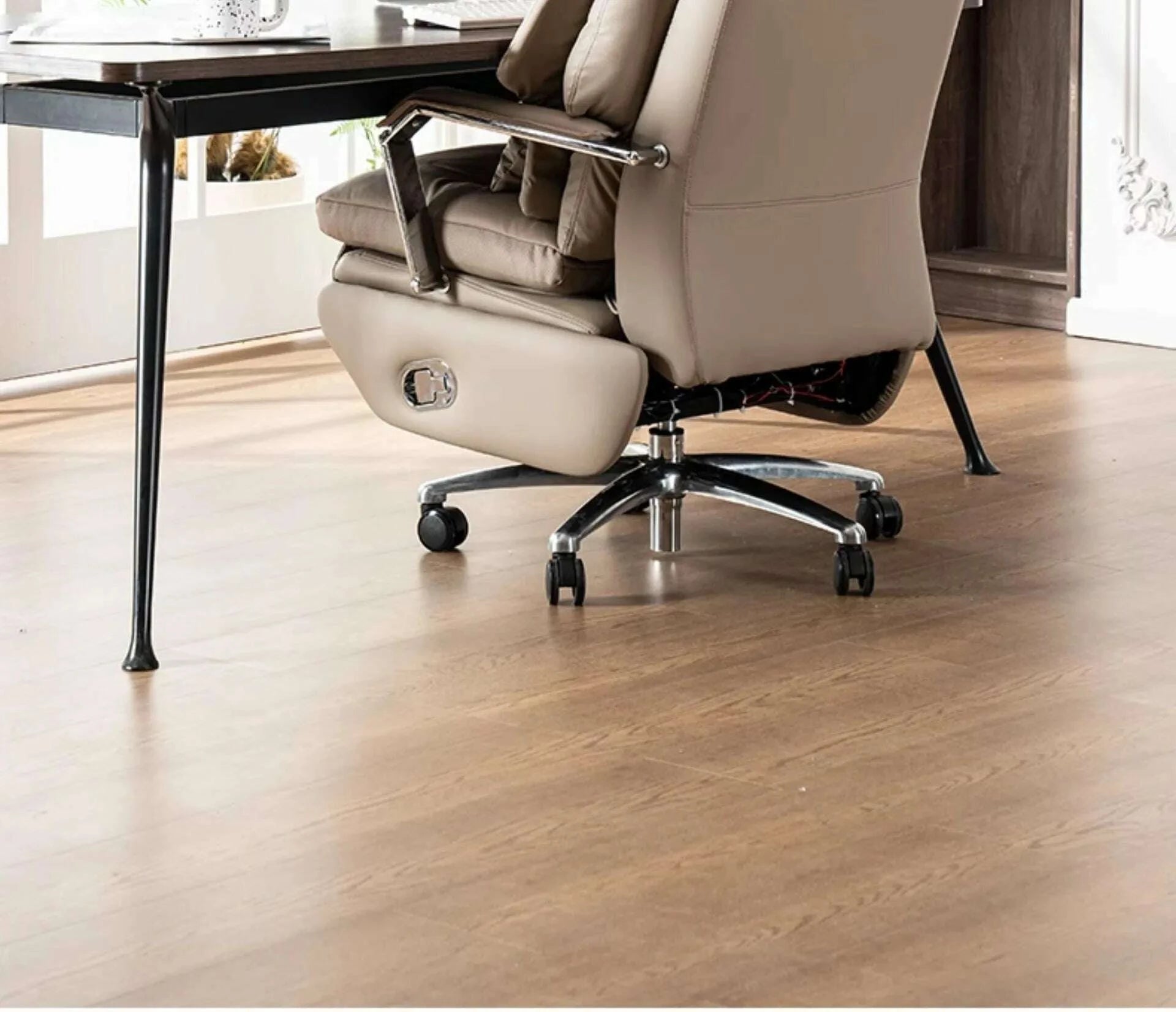 Executive Office Chair - Electric Reclining - Leather | KIMLUD