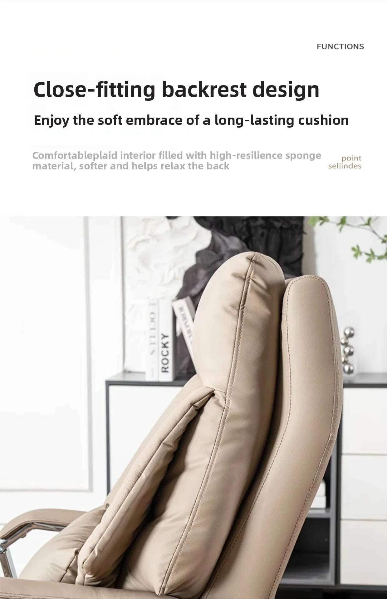 Executive Office Chair - Electric Reclining - Leather | KIMLUD