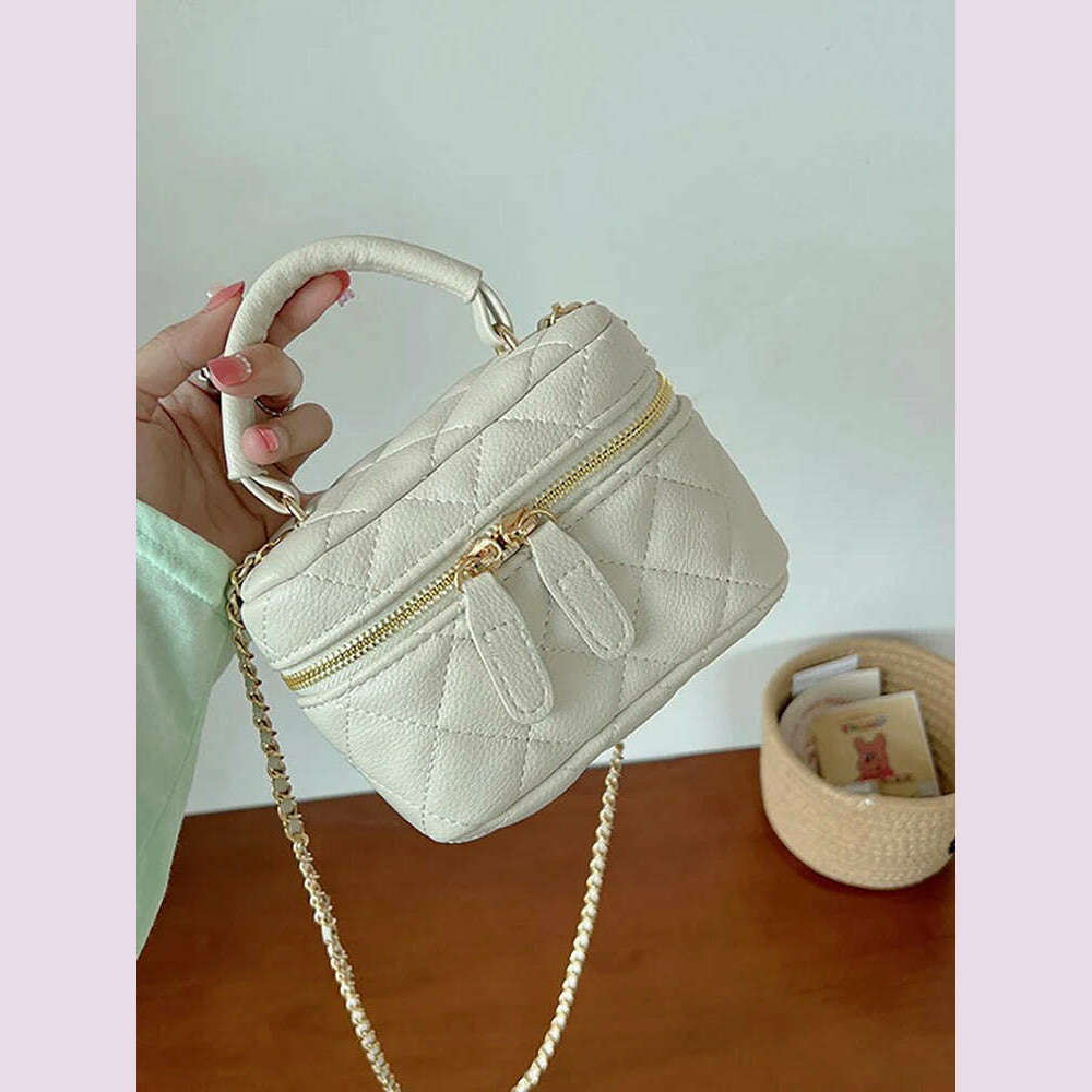 Exquisite Mini Bag For Women 2024 New Handheld Chain Versatile One Shoulder Crossbody Bags Vintage Simple Casual Commuter Pack - KIMLUD