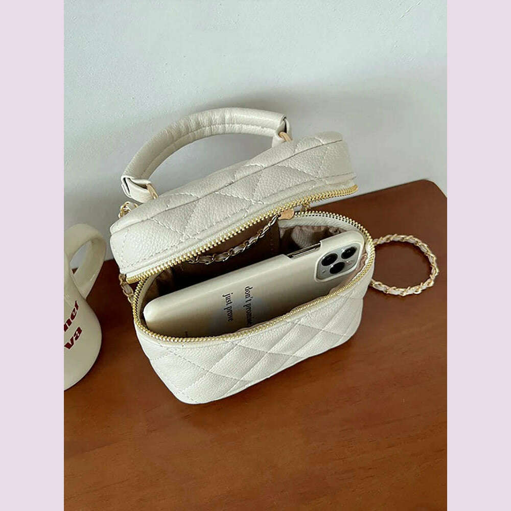 Exquisite Mini Bag For Women 2024 New Handheld Chain Versatile One Shoulder Crossbody Bags Vintage Simple Casual Commuter Pack - KIMLUD