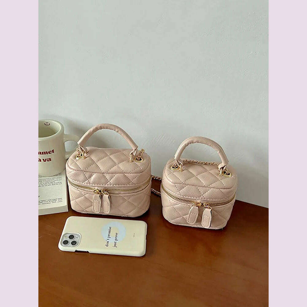 Exquisite Mini Bag For Women 2024 New Handheld Chain Versatile One Shoulder Crossbody Bags Vintage Simple Casual Commuter Pack - KIMLUD