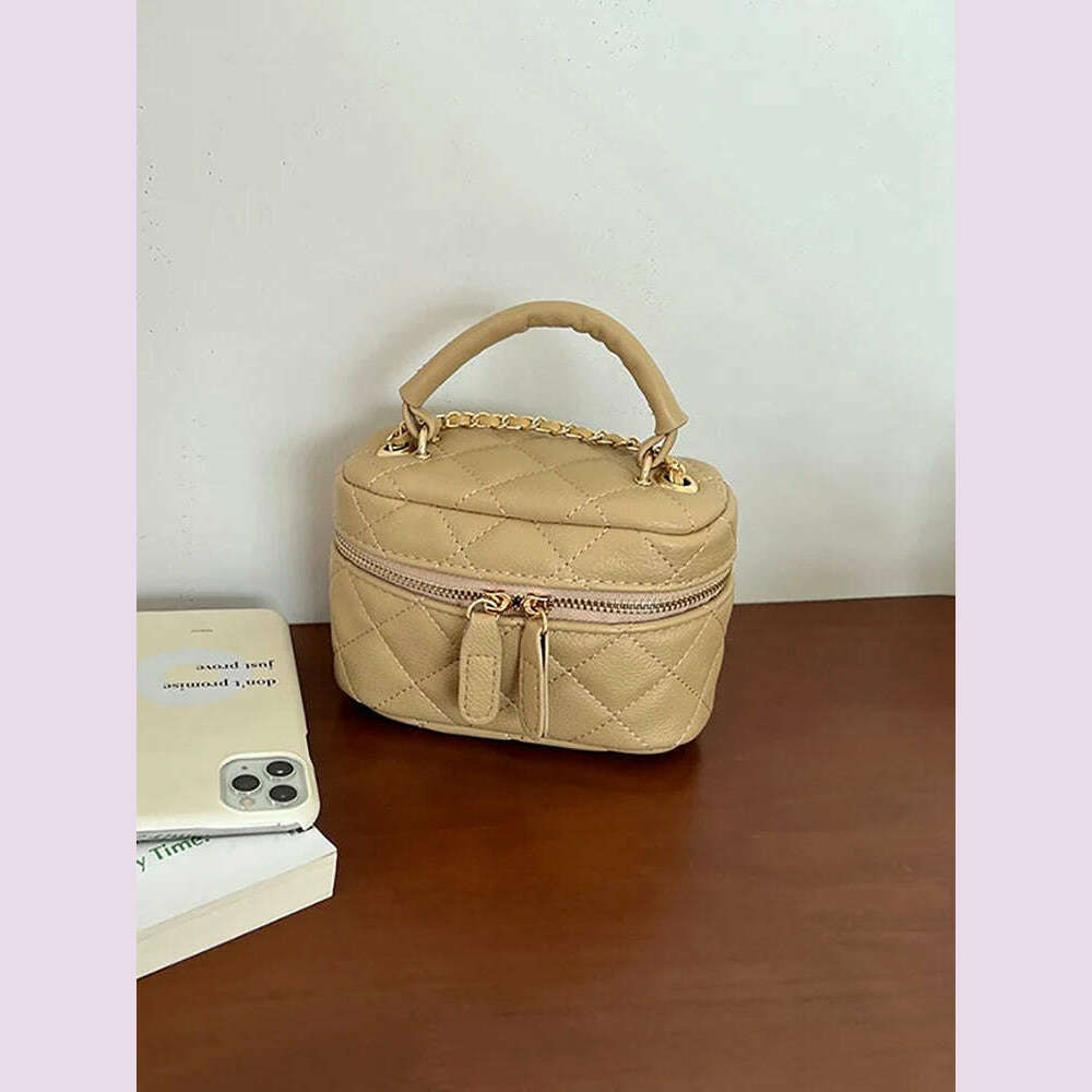 Exquisite Mini Bag For Women 2024 New Handheld Chain Versatile One Shoulder Crossbody Bags Vintage Simple Casual Commuter Pack - KIMLUD