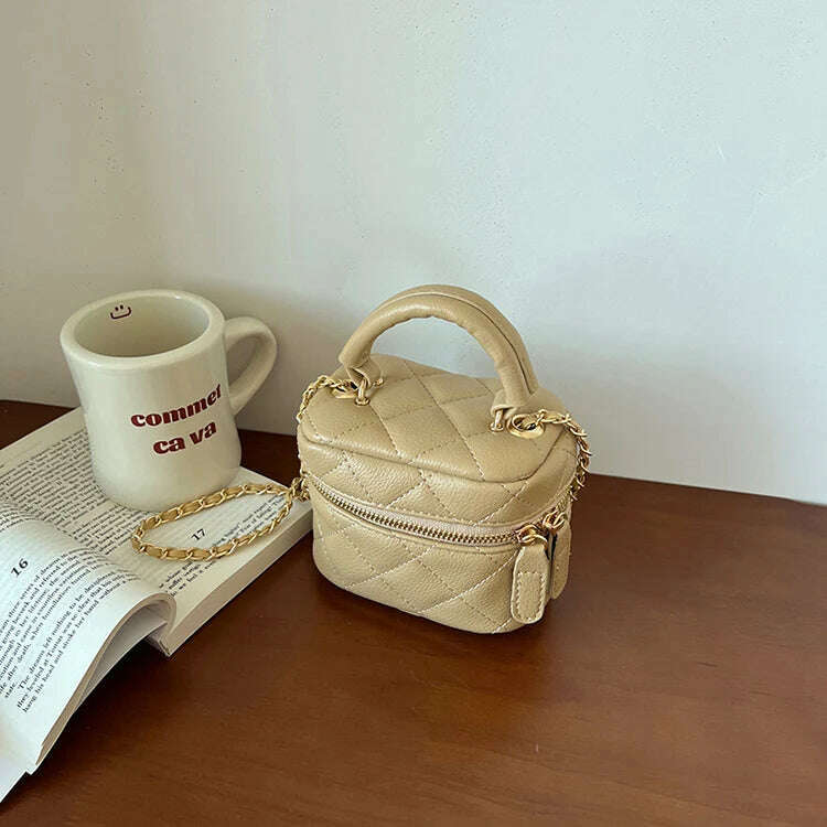 Exquisite Mini Bag For Women 2024 New Handheld Chain Versatile One Shoulder Crossbody Bags Vintage Simple Casual Commuter Pack - KIMLUD