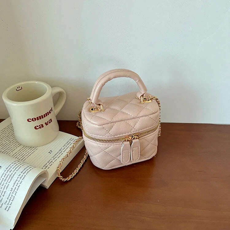 Exquisite Mini Bag For Women 2024 New Handheld Chain Versatile One Shoulder Crossbody Bags Vintage Simple Casual Commuter Pack - KIMLUD