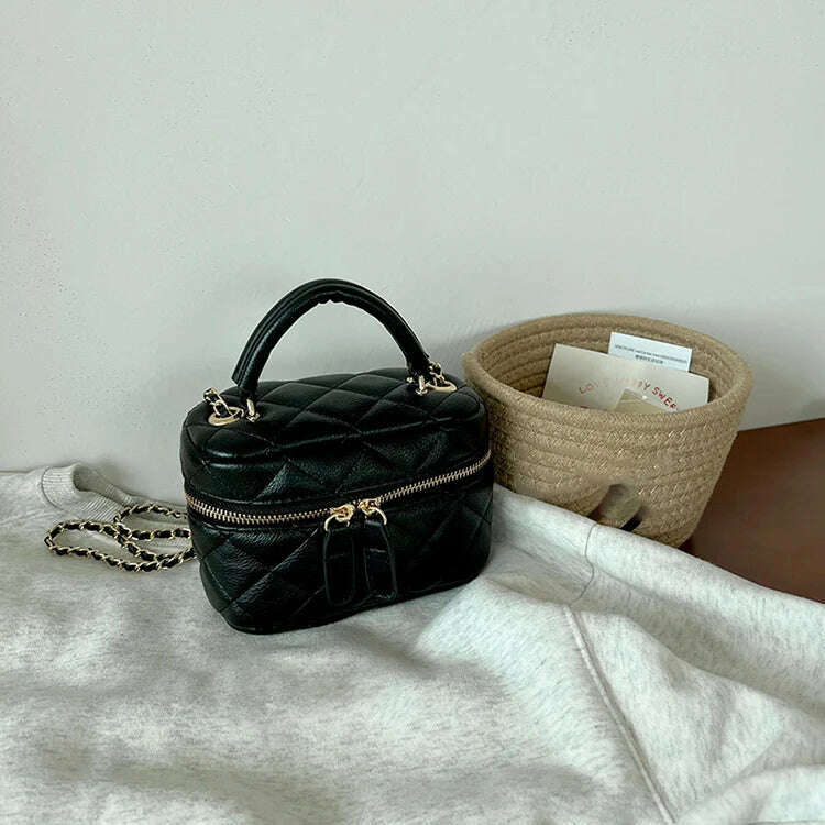 Exquisite Mini Bag For Women 2024 New Handheld Chain Versatile One Shoulder Crossbody Bags Vintage Simple Casual Commuter Pack - KIMLUD