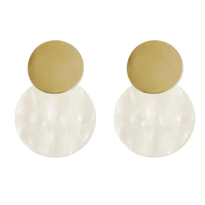 Exquisite Simulated Pearl Stud Earrings Fashion Long Statement Earrings for Womenn Party Wedding Female Jewelry Gift - KIMLUD