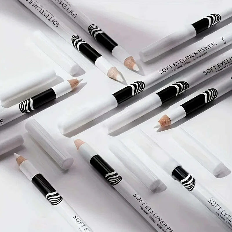 Eyeliner - White Inner Eyeliner Pen - Wooden Rod - White | KIMLUD