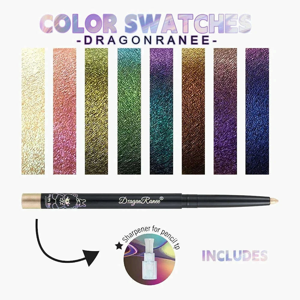 Eyeliner Pencil - Waterproof - Twist-Up - Pearlescent Aurora | KIMLUD