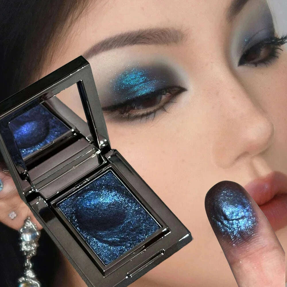 Eyeshadow Palette - Metallic Glitter - Cream - Punk Purple | KIMLUD