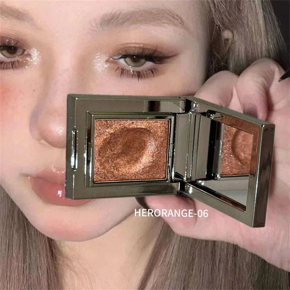 Eyeshadow Palette - Metallic Glitter - Cream - Punk Purple | KIMLUD