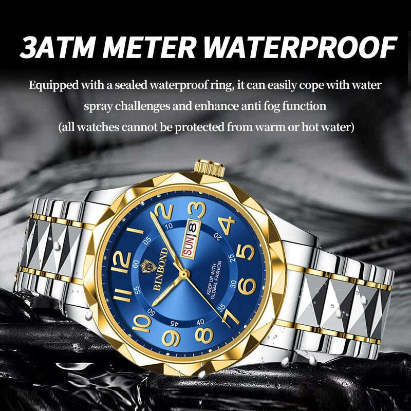 KIMLUD, Fashion Business Watch Men Warterproof Sports Mens Watch Top Brand Luxury Clock Male Quartz Wristwatch Relogio Masculino 2024, KIMLUD Womens Clothes