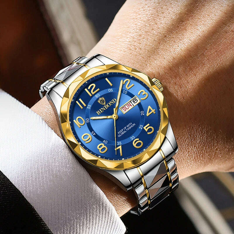 KIMLUD, Fashion Business Watch Men Warterproof Sports Mens Watch Top Brand Luxury Clock Male Quartz Wristwatch Relogio Masculino 2024, KIMLUD Womens Clothes