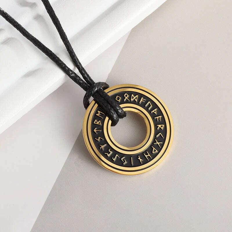 KIMLUD, Fashion Classic Vintage Egypt Ancient Ankh Cross Pendant Necklace for Men Trend Punk Women Glamour Jewelry, AL19321-Gold, KIMLUD APPAREL - Womens Clothes