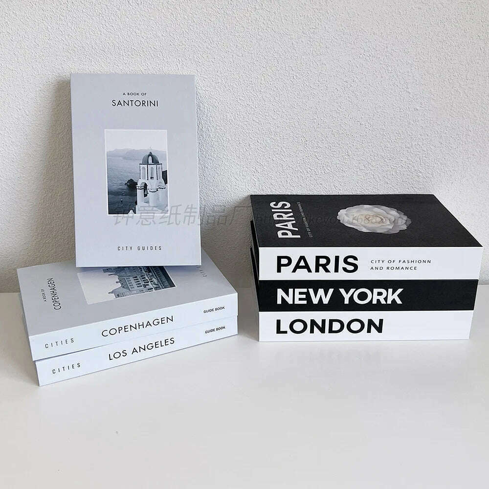 KIMLUD, Fashion Faux Books Ornament Coffee Table Simulation Books Folding Unopenable Books Luxury Decoration for Living Room Addition, KIMLUD Womens Clothes