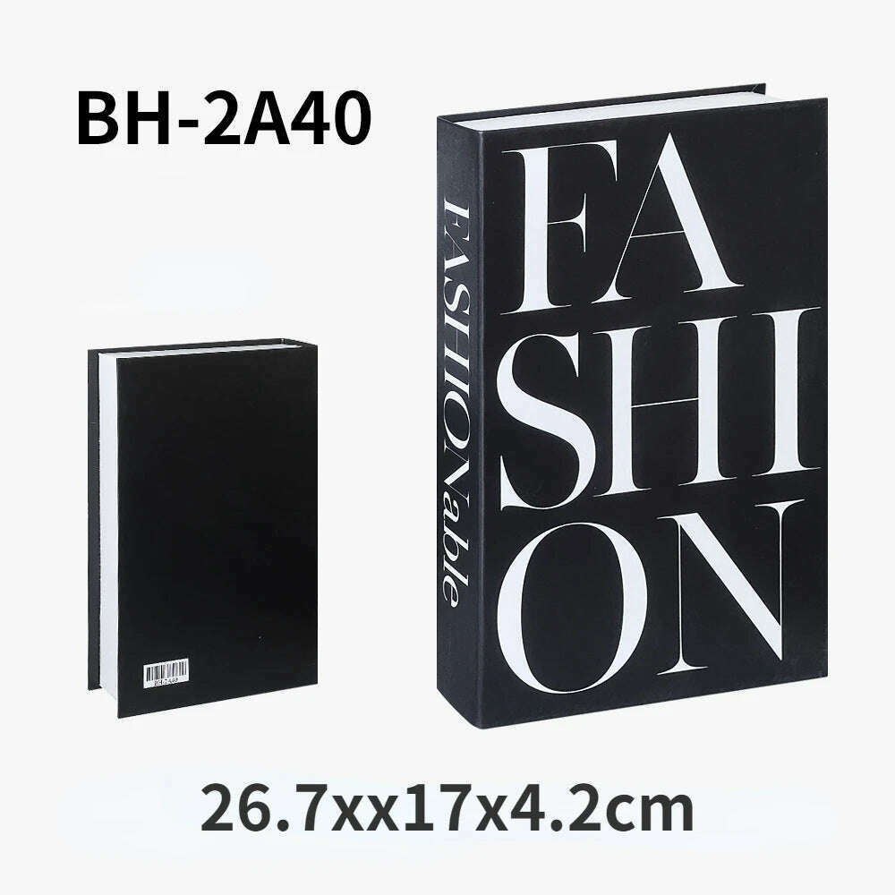 KIMLUD, Fashion Faux Books Ornament Coffee Table Simulation Books Folding Unopenable Books Luxury Decoration for Living Room Addition, KIMLUD Womens Clothes