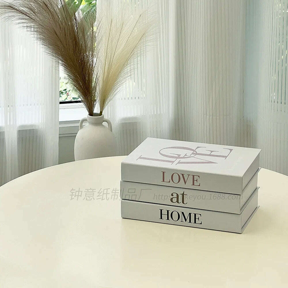 KIMLUD, Fashion Faux Books Ornament Coffee Table Simulation Books Folding Unopenable Books Luxury Decoration for Living Room Addition, KIMLUD Womens Clothes