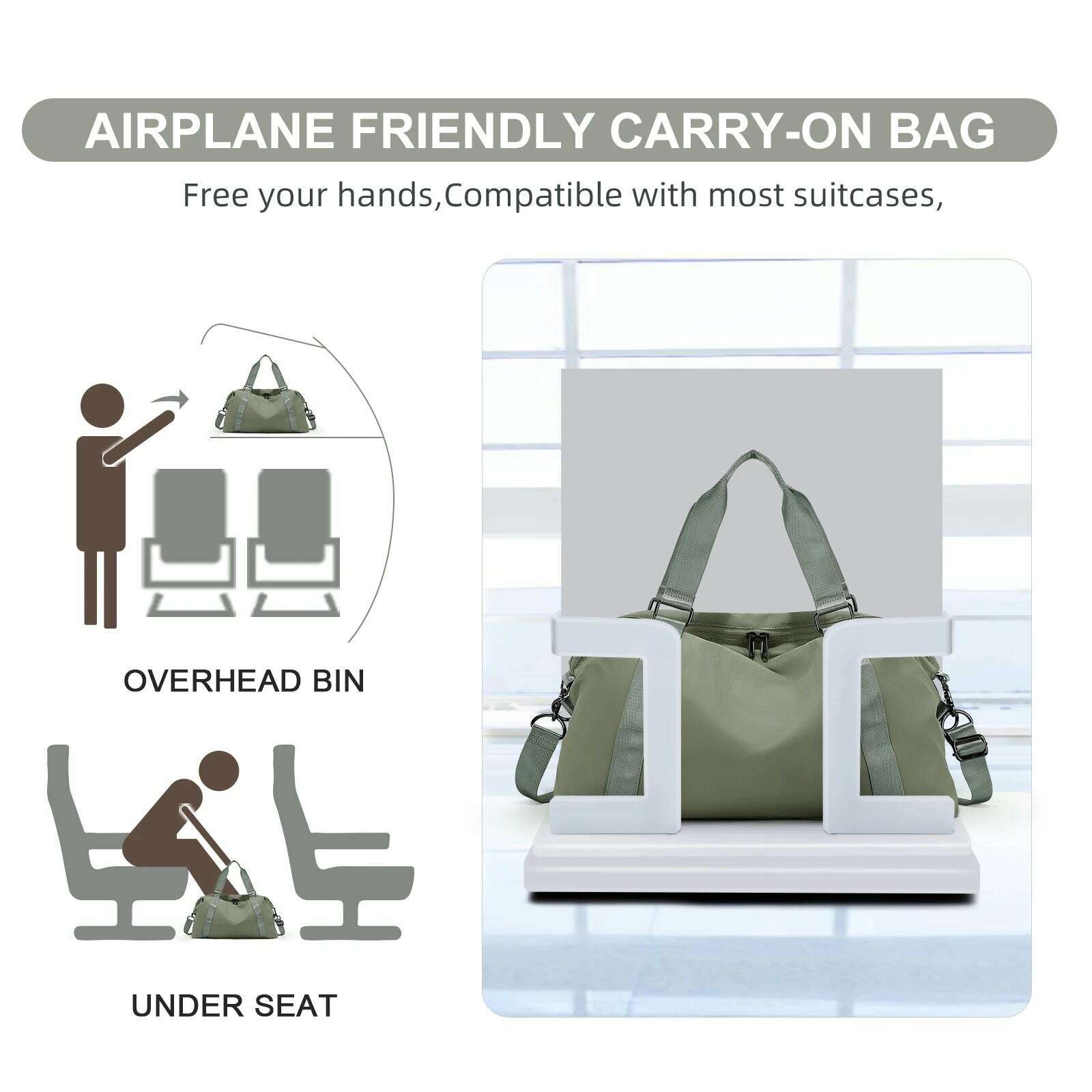 Fashion Handbags 2024 Women's Clothing Bag Large Capacity Foldable Travel Bag Tote Bag Men Cabin Bag Main Trends Gym Sports Bag - KIMLUD