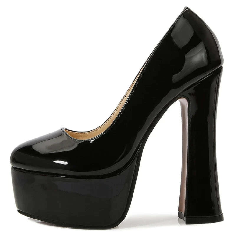 Fashion High Heels Pumps Shoes Woman Platform Red Pink Black White Women's Heeled Party Office Wedding Dance Shoes Large Size 45
