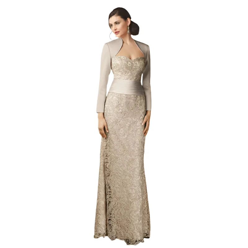 slim fit dress slacks Sweetheart 3/4 Sleeves A-Line Ankle Length Mother of The Bride Dresses