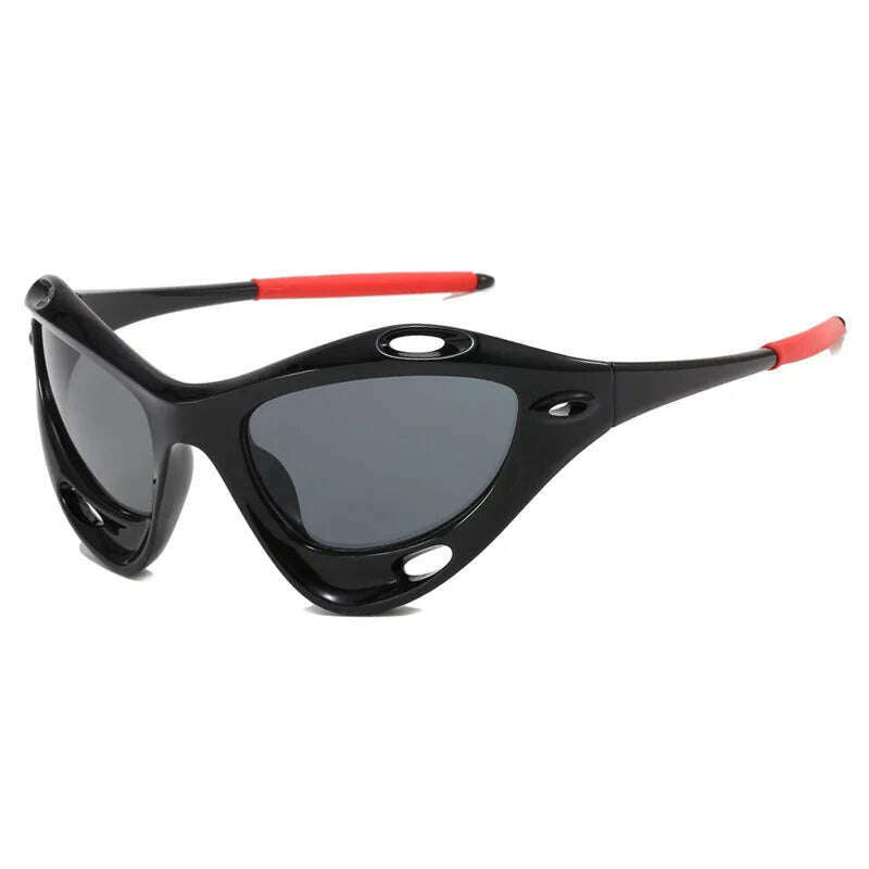 KIMLUD, Fashion Men Y2K Sunglasses New Women Personalized Windproof Sun Glasses Men's Sports Cycling Glasses UV400 Protection Eyewear, C3 / As shown in the figu, KIMLUD APPAREL - Womens Clothes
