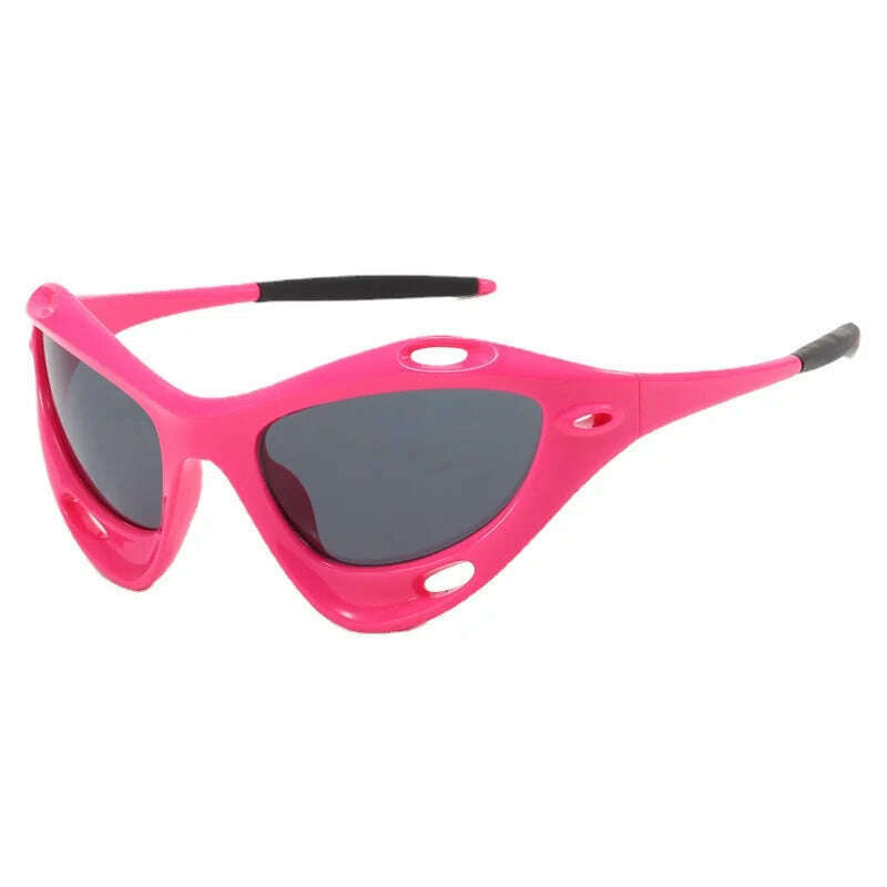 KIMLUD, Fashion Men Y2K Sunglasses New Women Personalized Windproof Sun Glasses Men's Sports Cycling Glasses UV400 Protection Eyewear, C8 / As shown in the figu, KIMLUD APPAREL - Womens Clothes