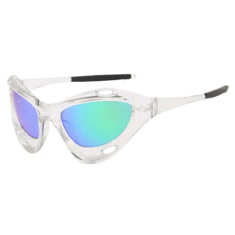 KIMLUD, Fashion Men Y2K Sunglasses New Women Personalized Windproof Sun Glasses Men's Sports Cycling Glasses UV400 Protection Eyewear, C11 / As shown in the figu, KIMLUD APPAREL - Womens Clothes