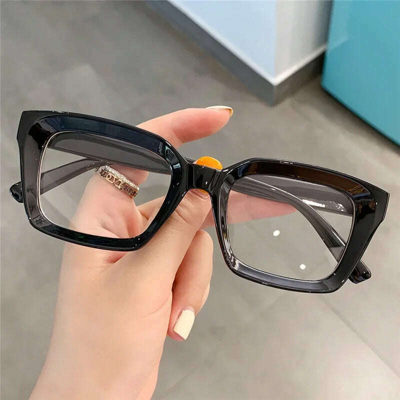 Fashion Reading Glasses Women 2023 New Square Anti Blue Light Presbyopia Eyegalsses Vintage Computer Optical Eyewear +1 .0~ +3.5 - KIMLUD