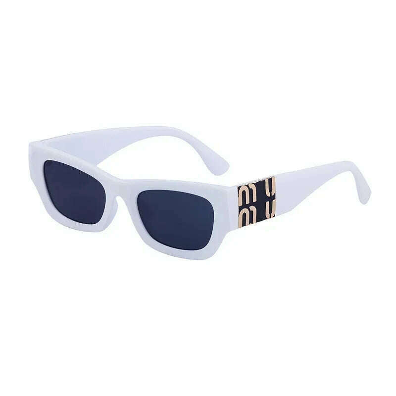 KIMLUD, Fashion Rectangle Sunglasses 2024 Women Men Trendy Cat Eye Sun Glasses Female Luxury Brand Designer Shades Eyewear gafas de sol, KIMLUD Womens Clothes