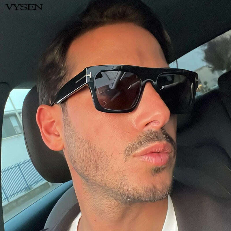 KIMLUD, Fashion Square Sunglasses for Men Big Frame New In 2024 Luxury Brand Designer Rectangle Sun Glasses Retro Women Eyeglasses, KIMLUD Womens Clothes
