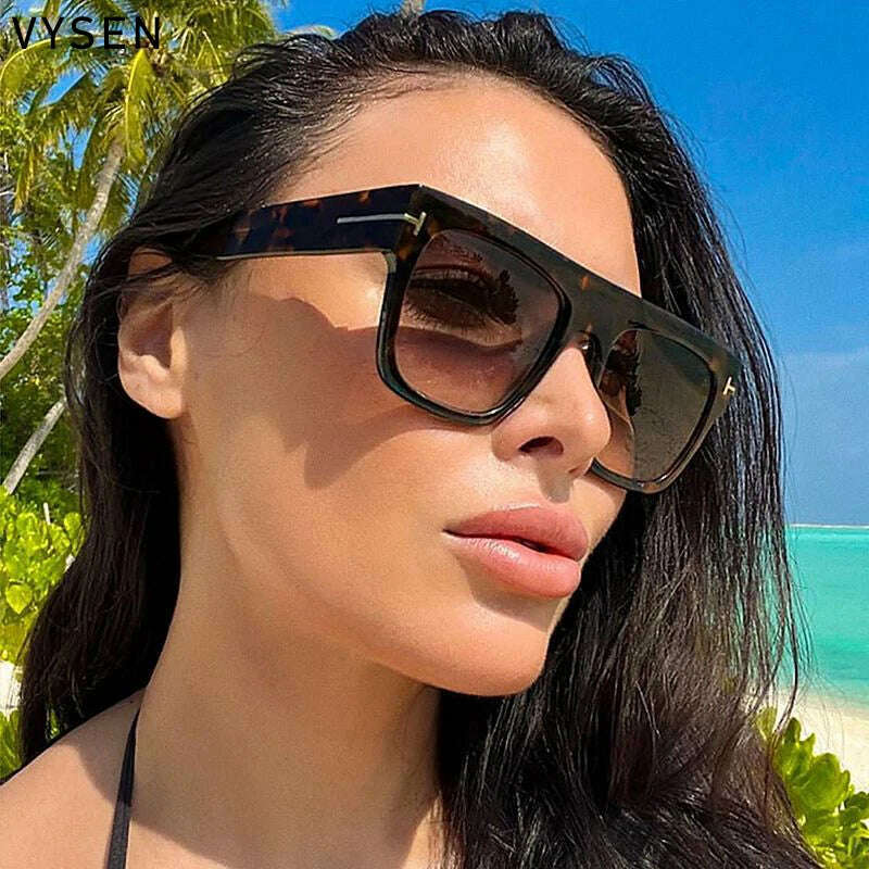KIMLUD, Fashion Square Sunglasses for Men Big Frame New In 2024 Luxury Brand Designer Rectangle Sun Glasses Retro Women Eyeglasses, KIMLUD Womens Clothes