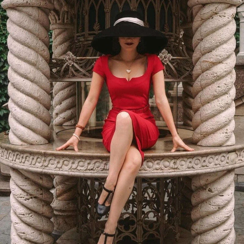 fashion streetstyle black wide brim wool bucket hat female vintage big hat for women looks like Audrey Hepburn - KIMLUD