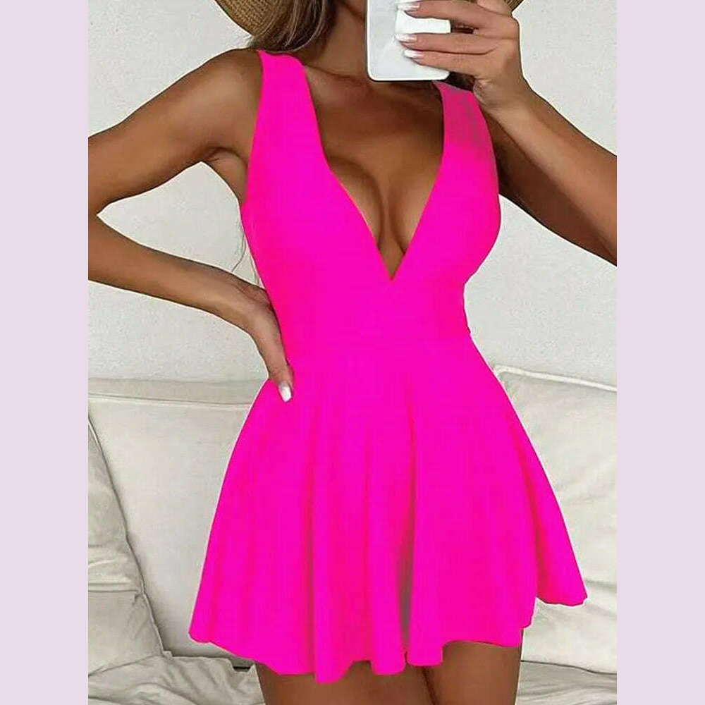 Fashion Style Bikini Women Push Up Skirt Summer Swimming Bathing Suit Ladies Sexy Swimwear Beach Casual Swimsuits Beachwear - KIMLUD