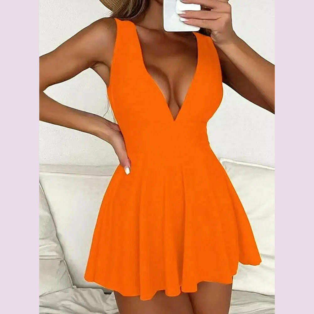 Fashion Style Bikini Women Push Up Skirt Summer Swimming Bathing Suit Ladies Sexy Swimwear Beach Casual Swimsuits Beachwear - KIMLUD