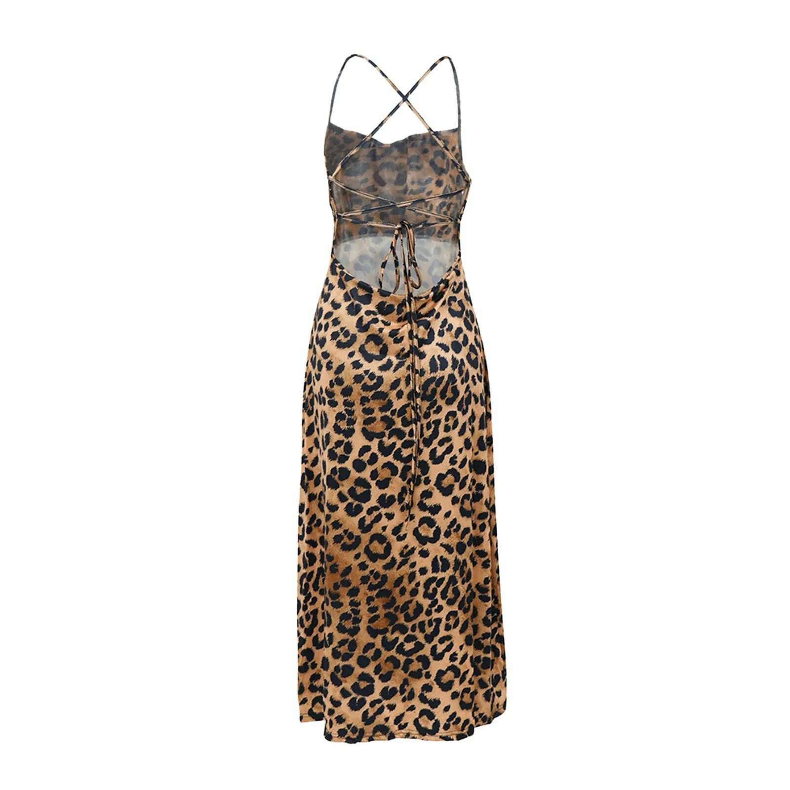 KIMLUD, Fashion Summer Dresses 2024 Square Neck Open Back Sexy Slip Long Skirt 2023 Tie String Print Vestidos En Oferta LiquidacióN, KIMLUD Womens Clothes