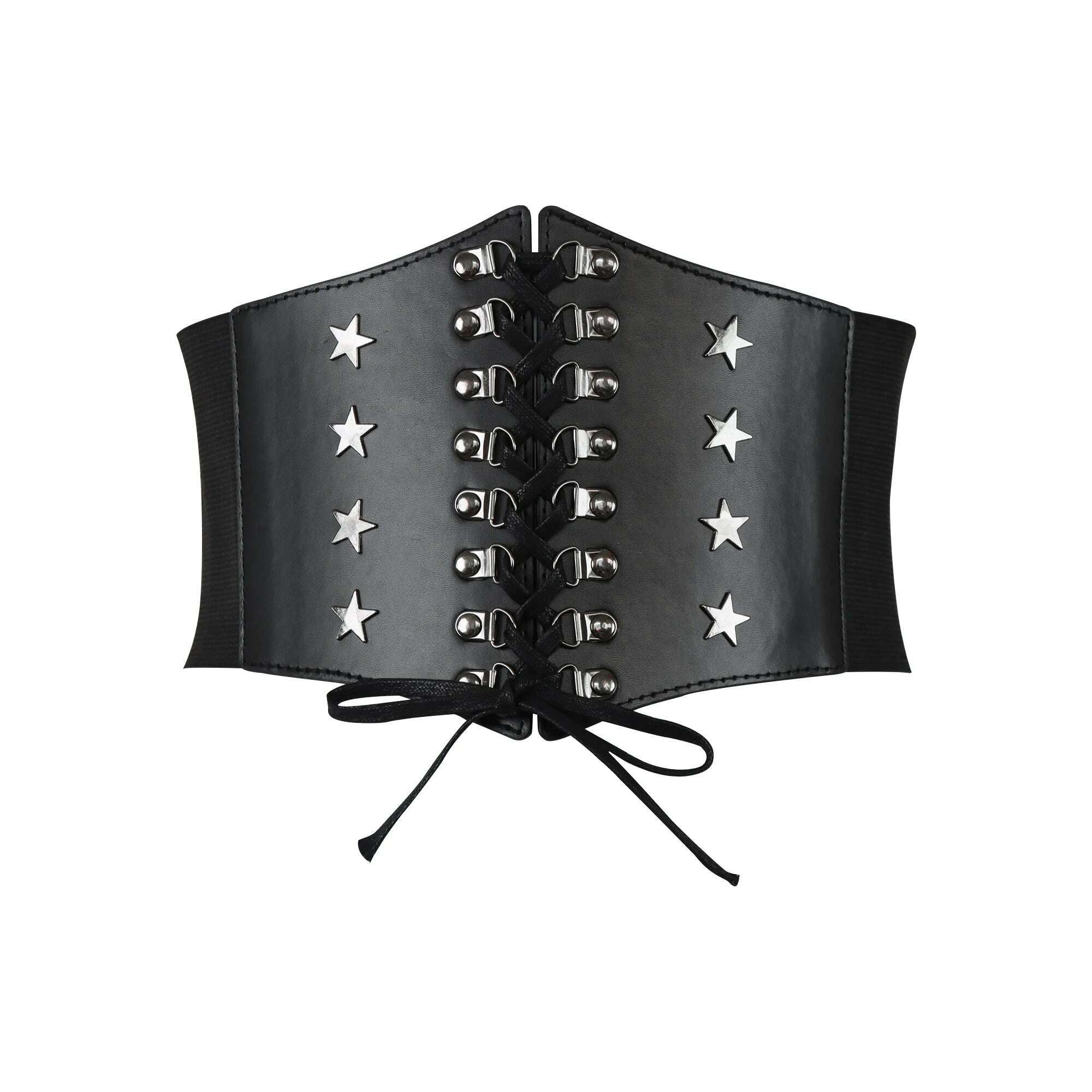 Fashion Wide Corset Belts For Women Waist Plus Size Belt Female Dress Waistband Big Stretch Cummerbunds Clothes Accessory - KIMLUD