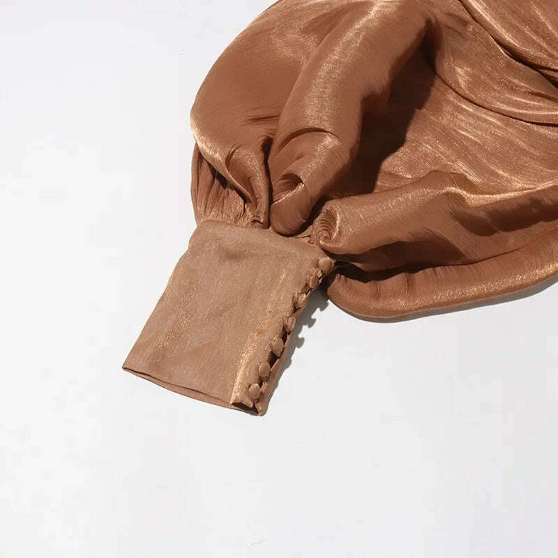 KIMLUD, Fashionable Slim Fit Batwing Sleeve Dress Summer New Design Cross-Border Long Skirt with Belt Stylish Dress for Women, KIMLUD Womens Clothes