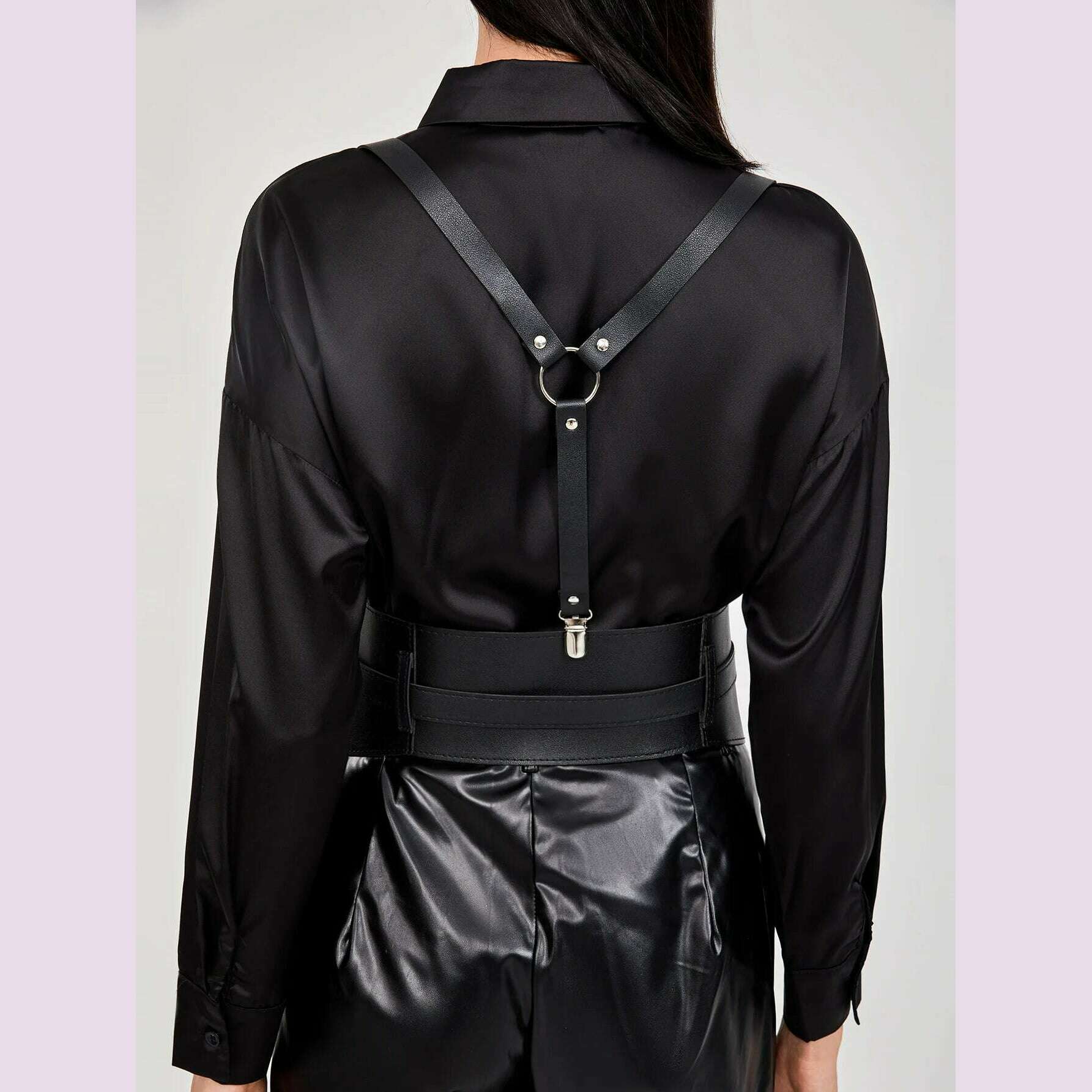 Fashionable Women's Strap Shoulder Belts For Lady Waistband Suspender Decorative Skirt Goth Adjustable For Shirt Dress Overcoat - KIMLUD