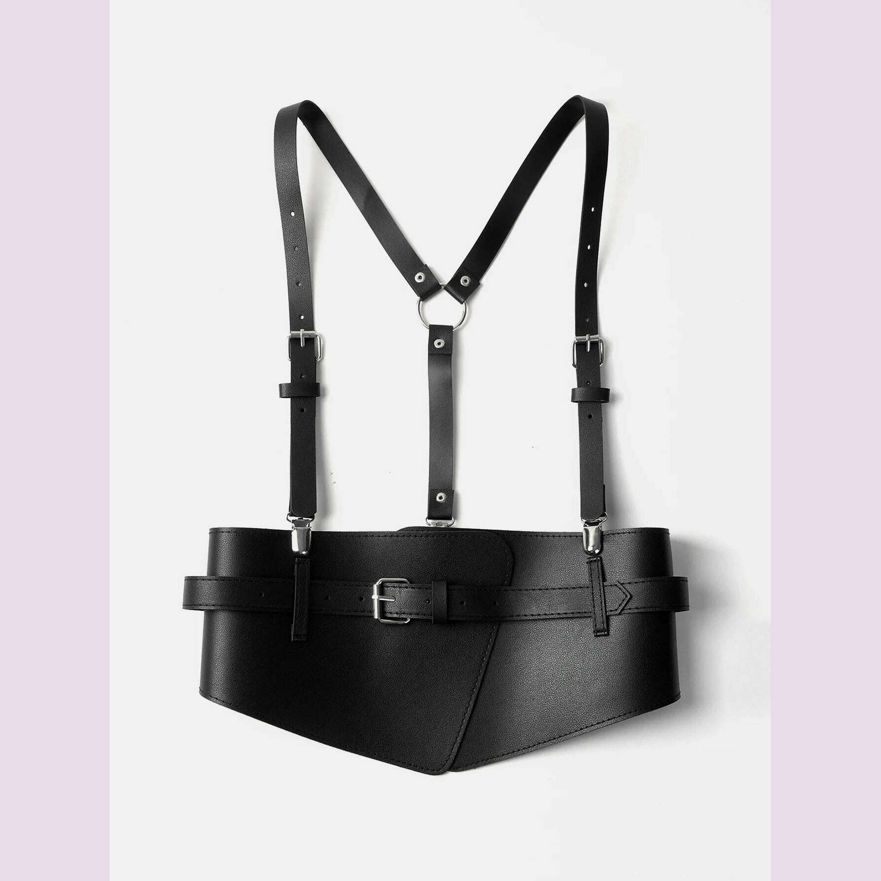 Fashionable Women's Strap Shoulder Belts For Lady Waistband Suspender Decorative Skirt Goth Adjustable For Shirt Dress Overcoat - KIMLUD