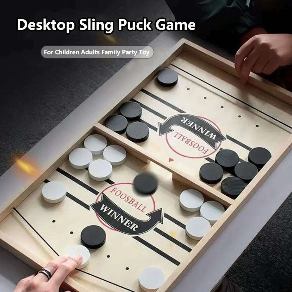 KIMLUD, Fast Sling Puck Board Game Table Hockey Foosball Winner Party Family Interactive Toys For Children Adult Desktop Battle Gifts, KIMLUD Womens Clothes