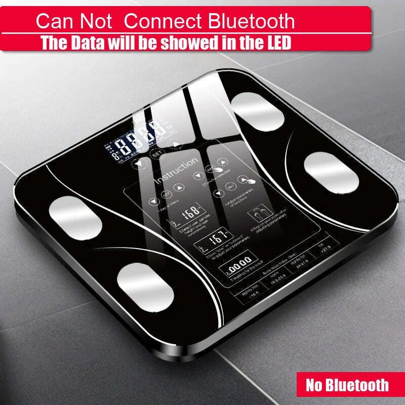 Fat bmi Scale Digital Human Weight Mi Scales Bluetooth-compatible Floor lcd display Body Index Electronic Smart Weighing Scales - KIMLUD