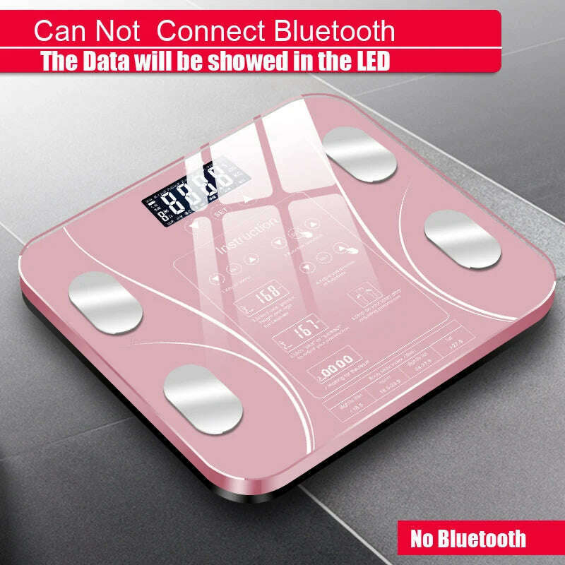 Fat bmi Scale Digital Human Weight Mi Scales Bluetooth-compatible Floor lcd display Body Index Electronic Smart Weighing Scales - KIMLUD