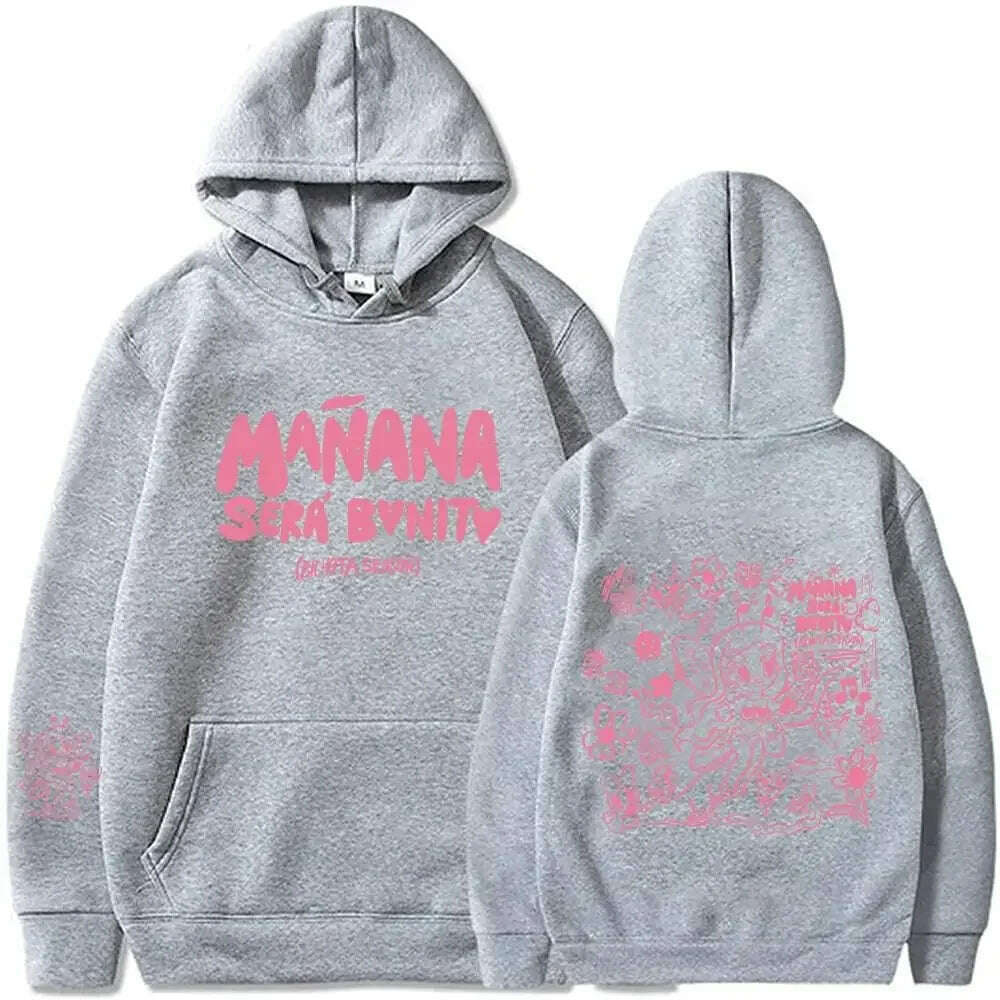 KIMLUD, Female Singer Karol G Hoodies Manana Sera Bonito Printing Hoodie Bichota Multi-colors Sweatshirts Y2k Fleece Hoody for Men Women, KIMLUD Womens Clothes